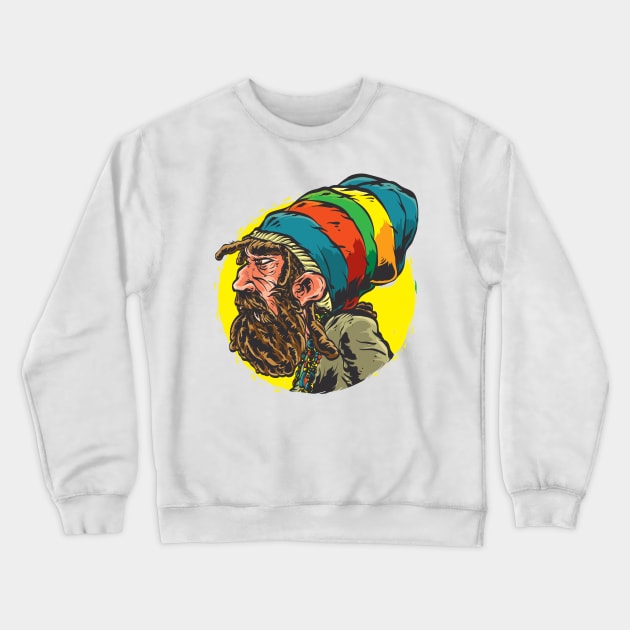 One Love, One Sun: Reggaehead Rasta Gear Crewneck Sweatshirt by Wear Your Story